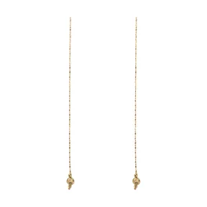 گوشواره طلا 18 عیار طرح گوی کد TG148