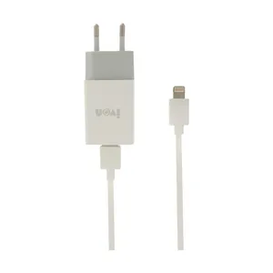 شارژر دیواری آیوان مدل AD-33 همراه با کابل لایتنینگ