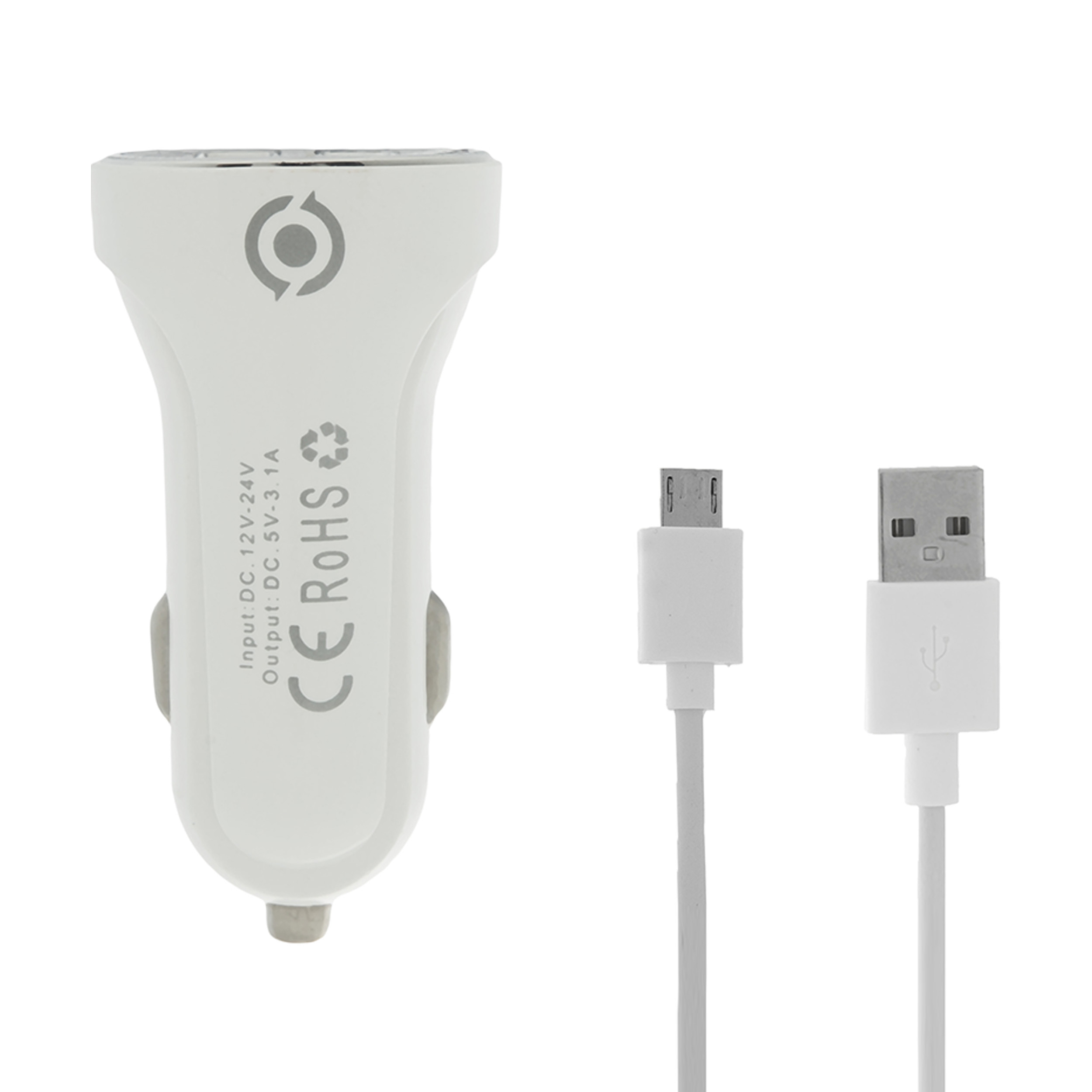 شارژر فندکی آیوان مدل CC-18 به همراه کابل microUSB