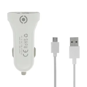 شارژر فندکی آیوان مدل CC-18 به همراه کابل microUSB