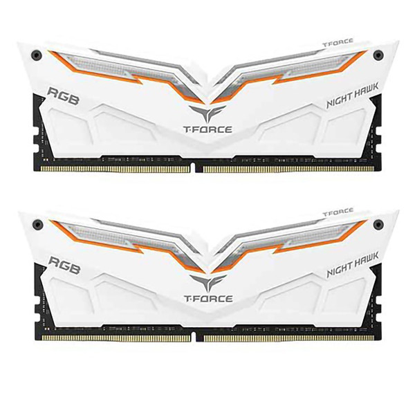 رم دسکتاپ DDR4 دو کاناله 3000 مگاهرتز CL16 تیم گروپ مدل T-Force Night Hawk RGB ظرفیت 16 گیگابایت