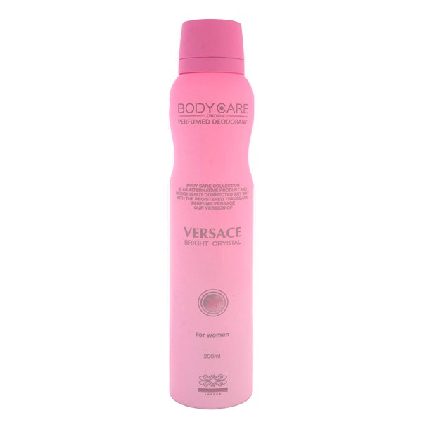 اسپری خوشبو کننده بدن زنانه بادی کر مدل Versace Bright Crystal حجم 200 میلی لیتر