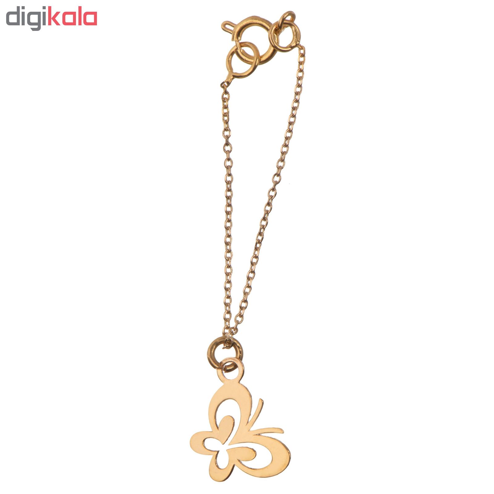 آویز ساعت طلا 18 عیار زنانه طرح پروانه کد SG320 -  - 2