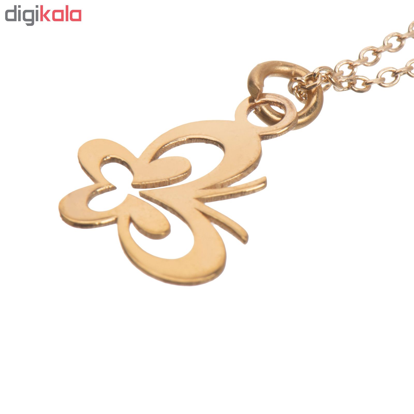 آویز ساعت طلا 18 عیار زنانه طرح پروانه کد SG320 -  - 3