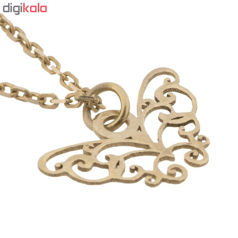 آویز ساعت طلا 18 عیار زنانه طرح پروانه کد SG322