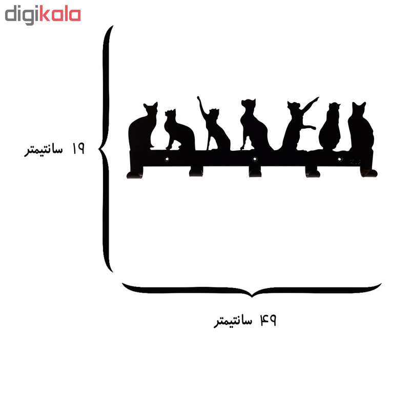 آویز لباس ملو مدل کتس کد KMH76 آویز لباس ملو مدل کتس کد KMH76