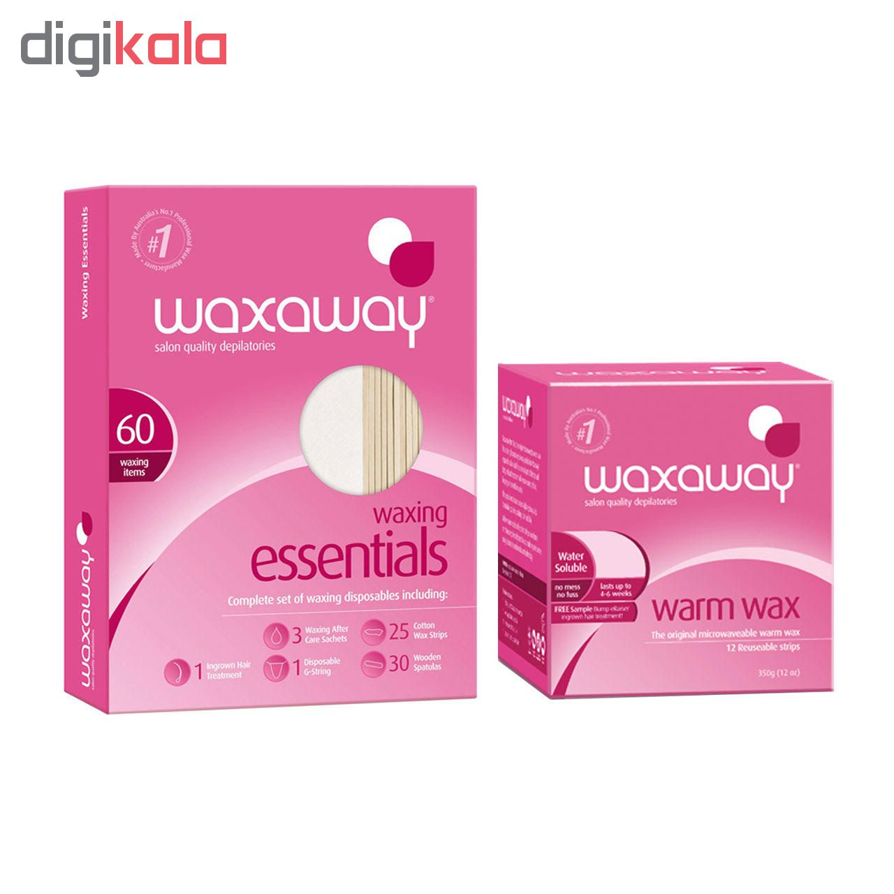 وکس موبر وکس اوی مدل warm wax وزن 350 گرم به همراه مجموعه ابزار وکس مدل essentials