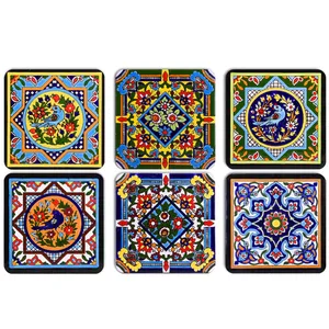 زیرلیوانی ژیوار طرح Tiles series 4 بسته 6 عددی