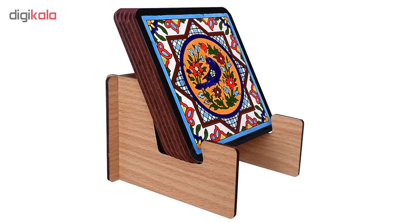زیرلیوانی ژیوار طرح Tiles series 4 بسته 6 عددی