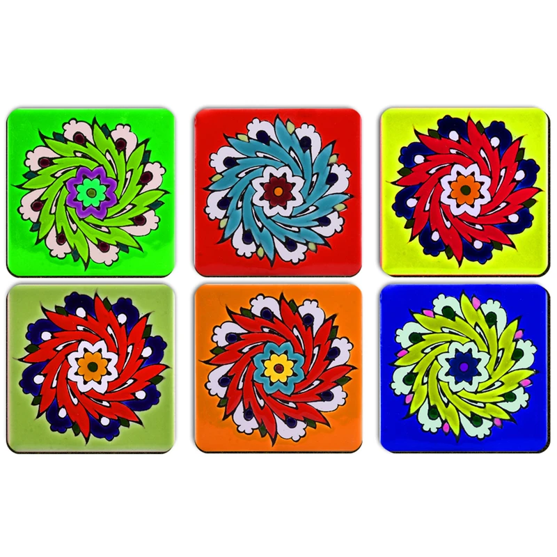 زیرلیوانی ژیوار طرح Tiles series 2 بسته 6 عددی