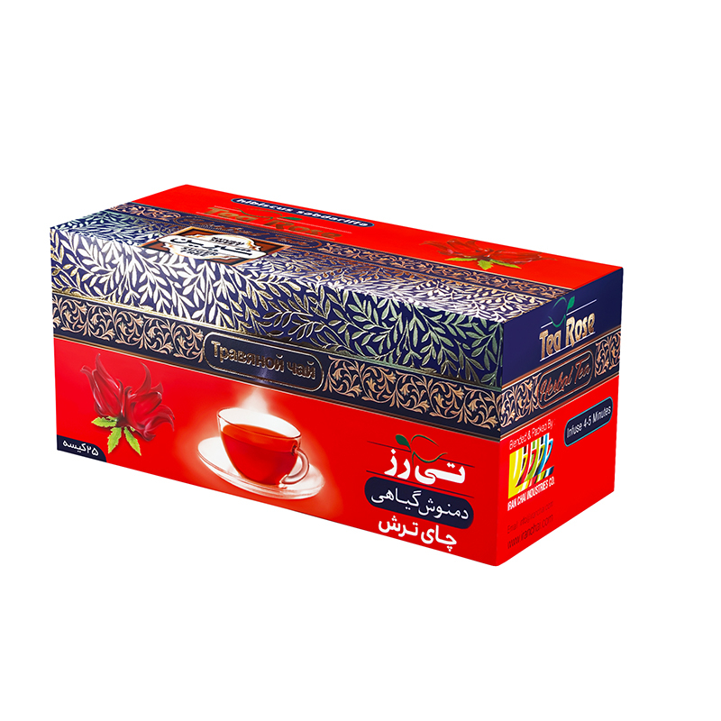 دمنوش چای ترش تی رز بسته 25 عددی