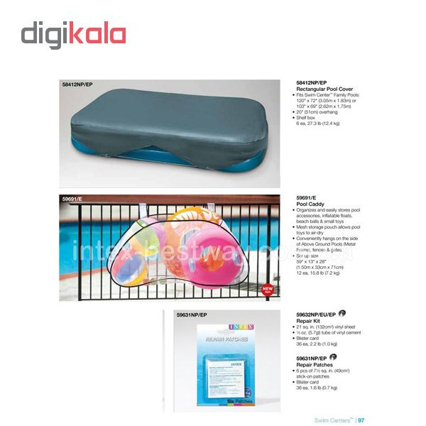 چسب تعمیر اینتکس کد 59631 بسته 6 عددی