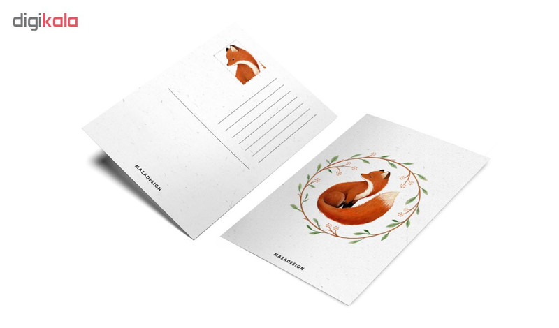 کارت پستال ماسا دیزاین طرح روباه کد POST55