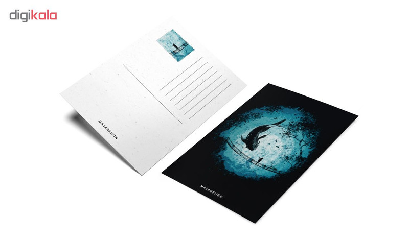 کارت پستال ماسا دیزاین طرح ماهی کد POST58