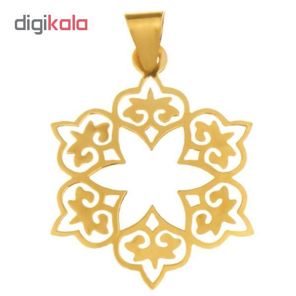 آویز گردنبند طلا 18 عیار زنانه کد UN0254 -  - 2