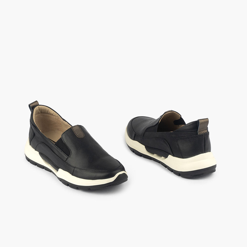 کفش روزمره زنانه چرم باربارا مدل 1005