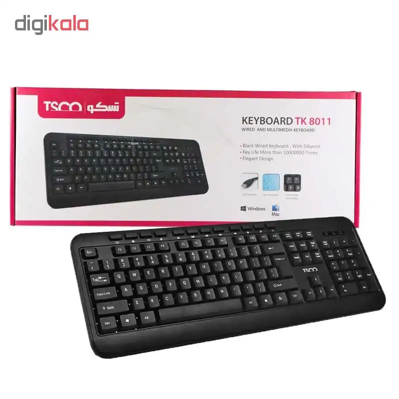 کیبورد تسکو مدل TK8011