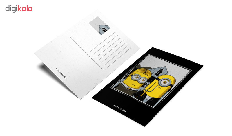 کارت پستال ماسا دیزاین طرح مینیون کد POST60