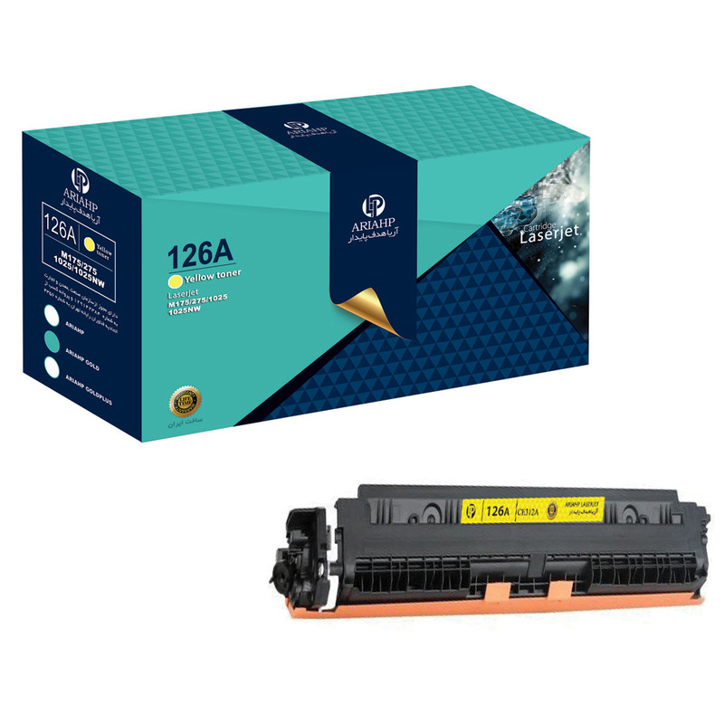 تونر زرد آریا اچ پی مدل Gold-126A