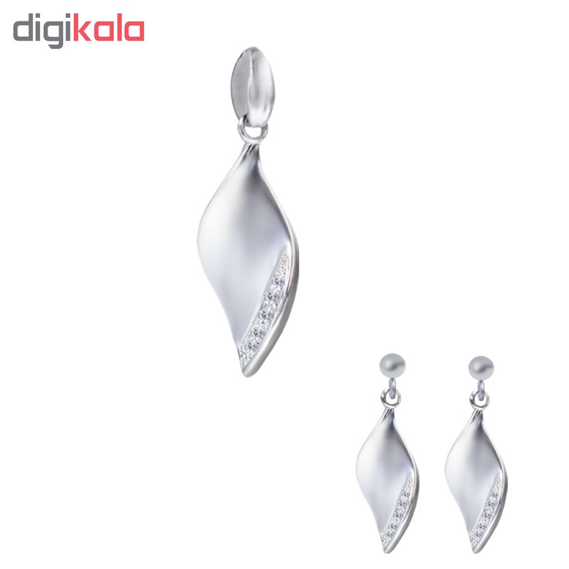 نیم ست نقره زنانه اقلیمه کد NN407