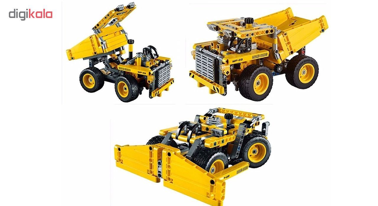 ساختنی دکول طرح ماشین راه سازی مدل mining truck کد 3363