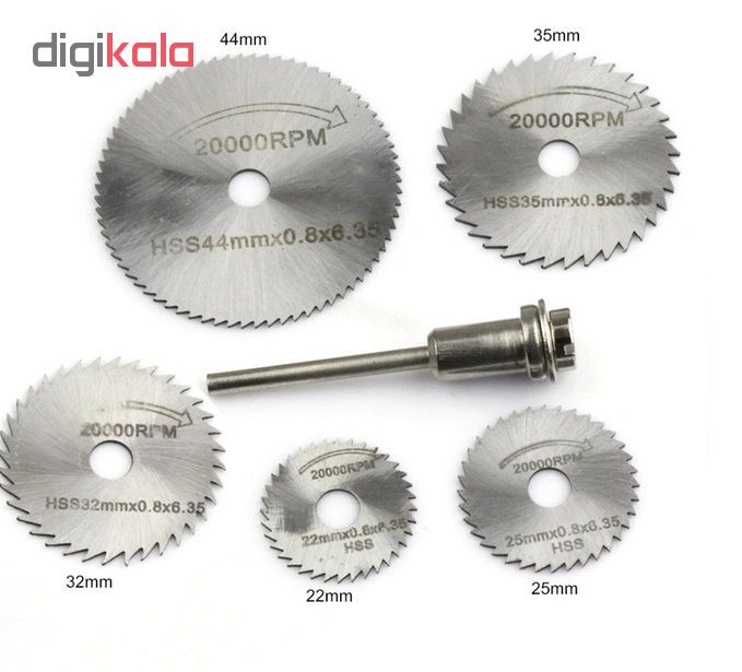 تیغ فرز انگشتی کد 57368 مجموعه 6 عددی