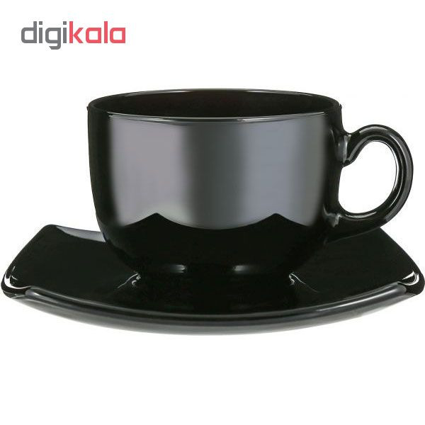 ست فنجان و نعلبکی لومینارک مدل کوادراتو بسته 6 عددی