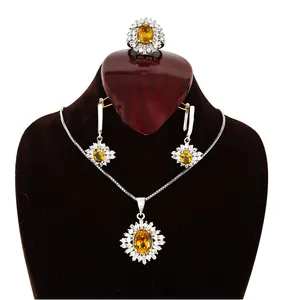 نیم ست نقره زنانه گالری احد کد 4686