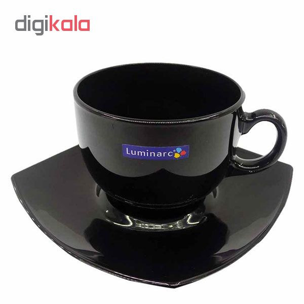 ست فنجان و نعلبکی لومینارک مدل کوادراتو بسته 6 عددی