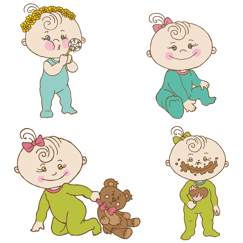 استیکر کلید و پریز طرح دخترای شیطون کد 04