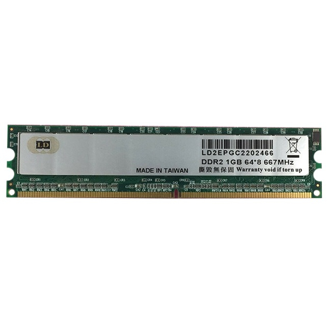 رم دسکتاپ DDR2 تک کاناله 667 مگاهرتز CL5 ال دی مدل LD2EPC2202466 ظرفیت 1 گیگابایت