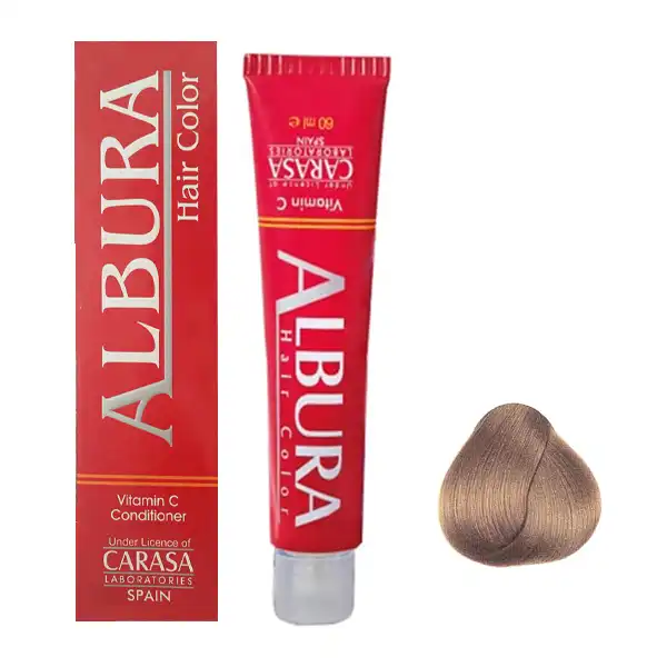 رنگ مو آلبورا مدل carasa شماره 6.47 حجم 100 میلی لیتر رنگ بلوند نسکافه ای تیره