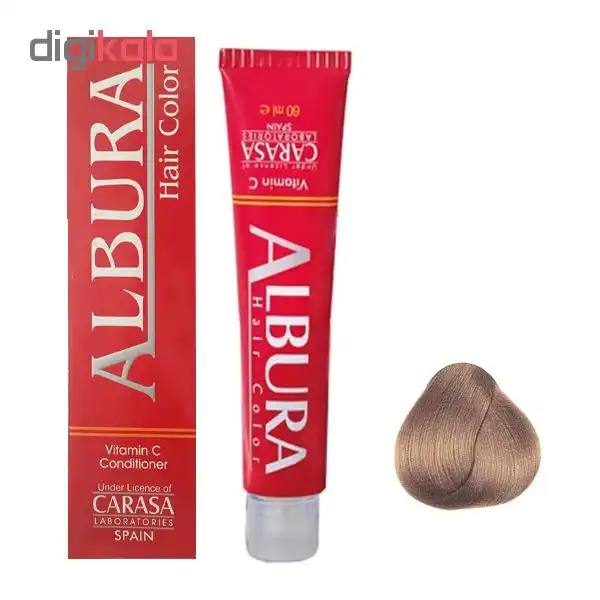 رنگ مو آلبورا مدل carasa شماره 6.47 حجم 100 میلی لیتر رنگ بلوند نسکافه ای تیره