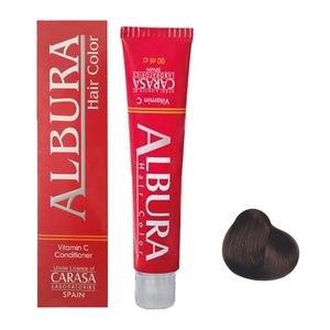 نقد و بررسی رنگ مو آلبورا مدل carasa شماره A2-3.11 حجم 100 میلی لیتر رنگ قهوه ای خاکستری تیره توسط خریداران