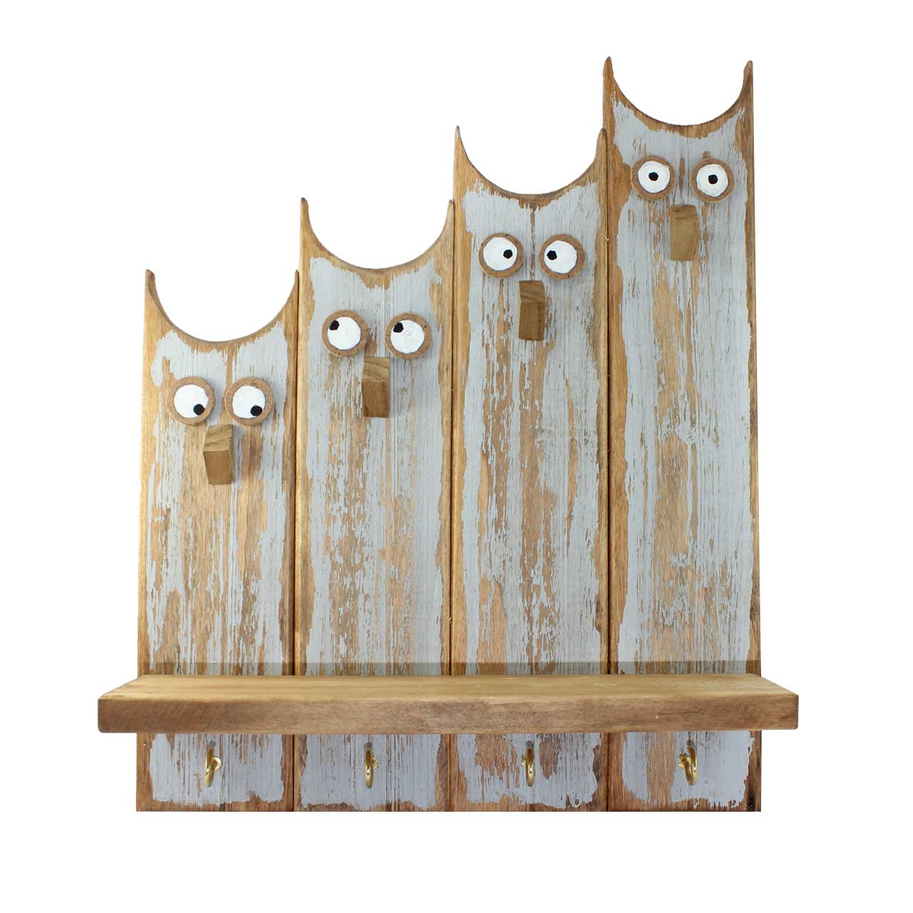 جاکلیدی چوبی طرح جغد مدل SA008