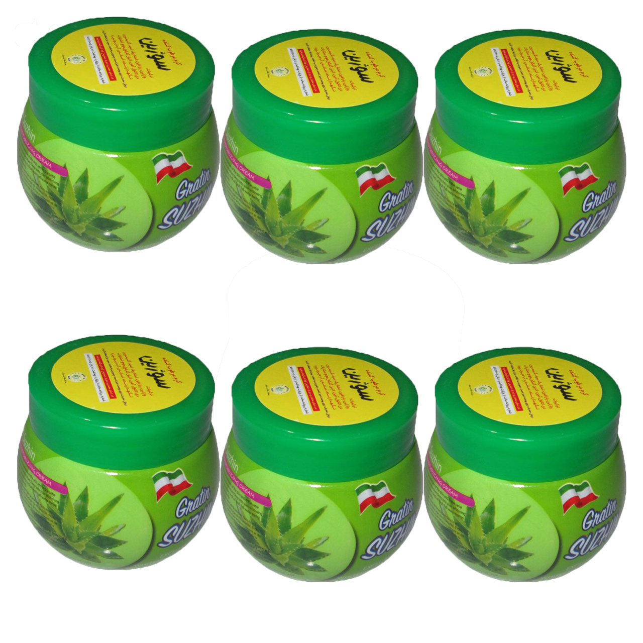کرم مرطوب کننده سوژین مدل Aloe Vera حجم 180 میلی لیتر مجموعه 6 عددی