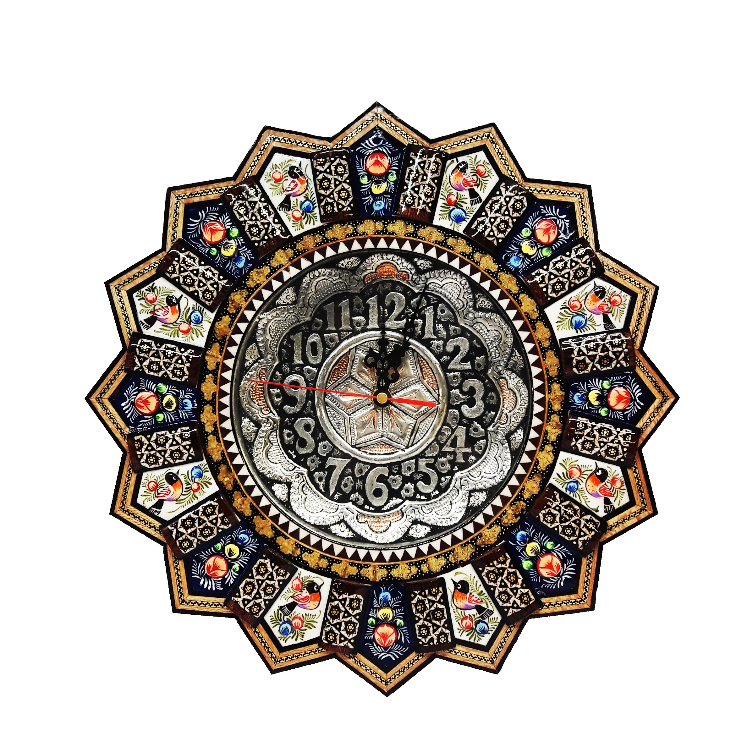ساعت خاتم کاری طرح خورشیدی کد 223