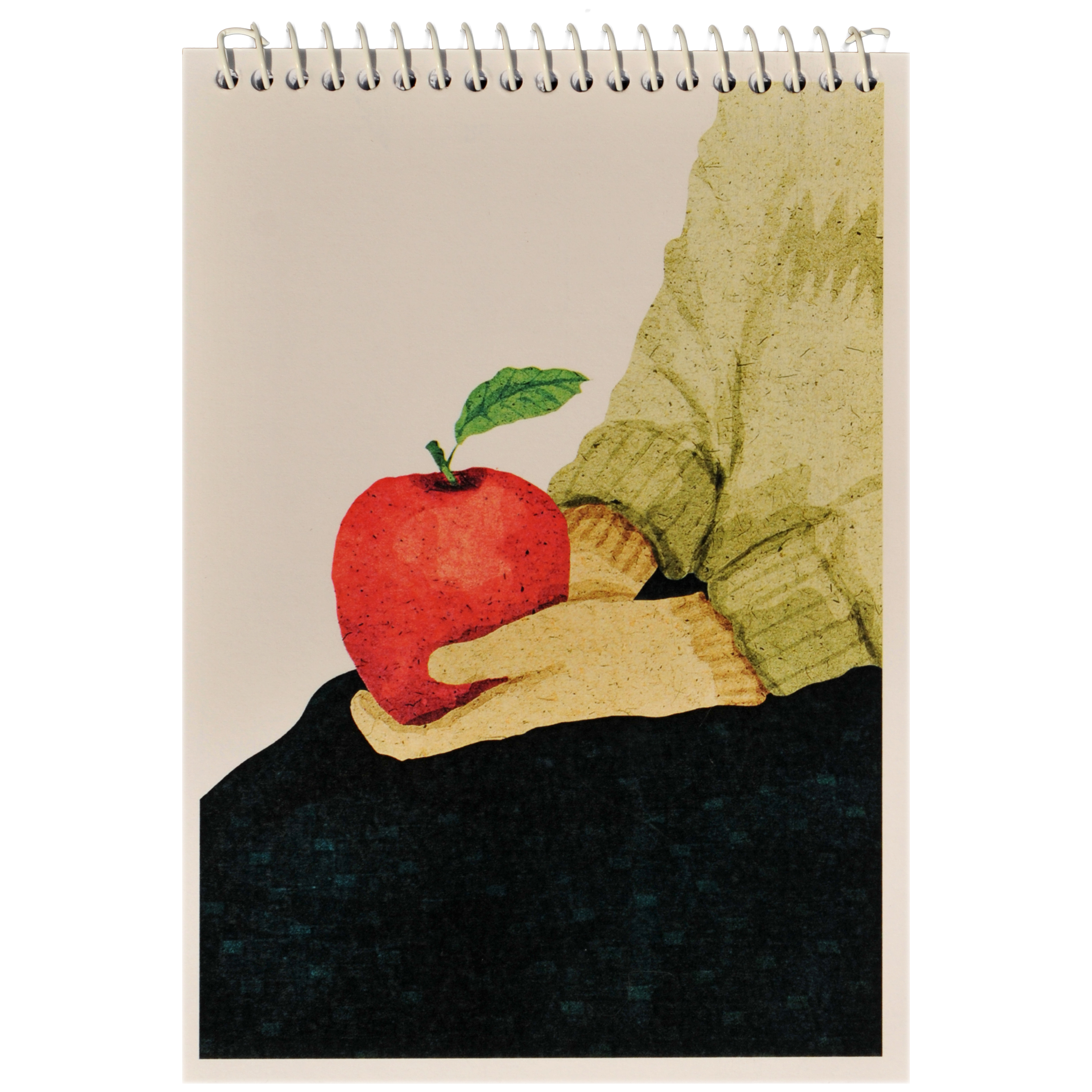 دفتر یادداشت ژوست طرح سیب سرخ مدل کژوال خبرنگاری