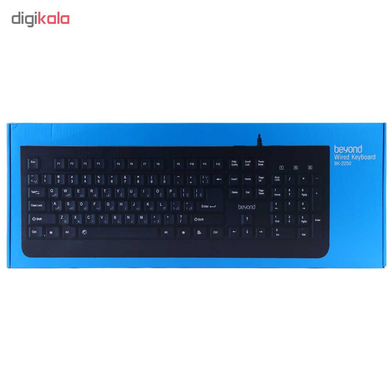 کیبورد بیاند مدل BK-2250 به همراه حروف فارسی 1