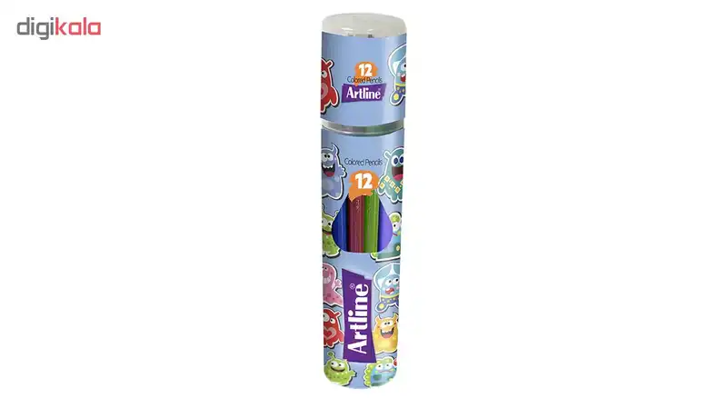 مداد رنگی 12 رنگ آرت لاین مدل ECP12-PLR/IL