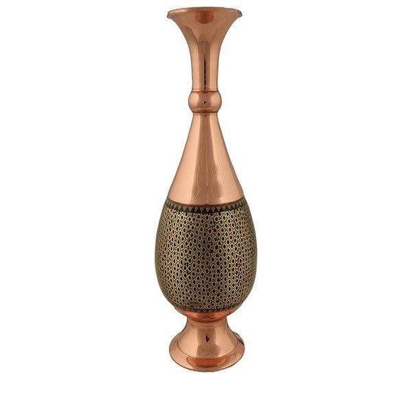 گلدان مسی طرح خاتم کد 205