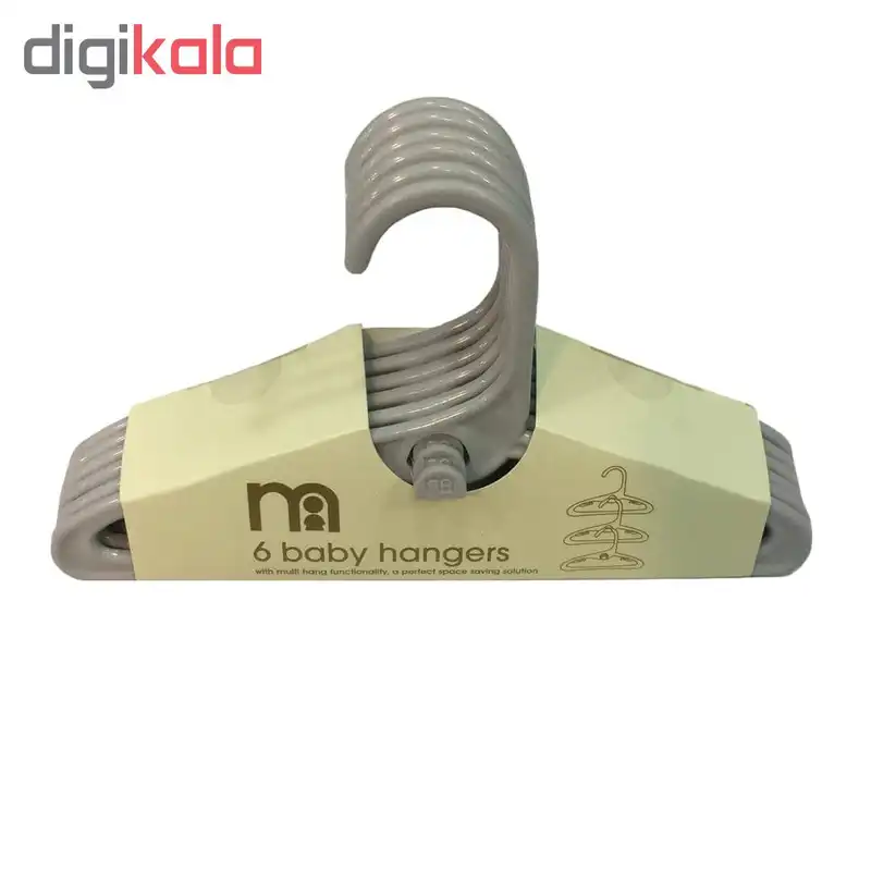 چوب لباسی نوزاد کد 2020 بسته 6 عددی