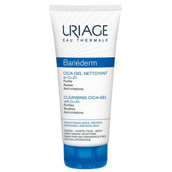 ژل شوینده صورت و بدن اوریاژ سری Bariederm مدل Cica حجم 200 میلی لیتر