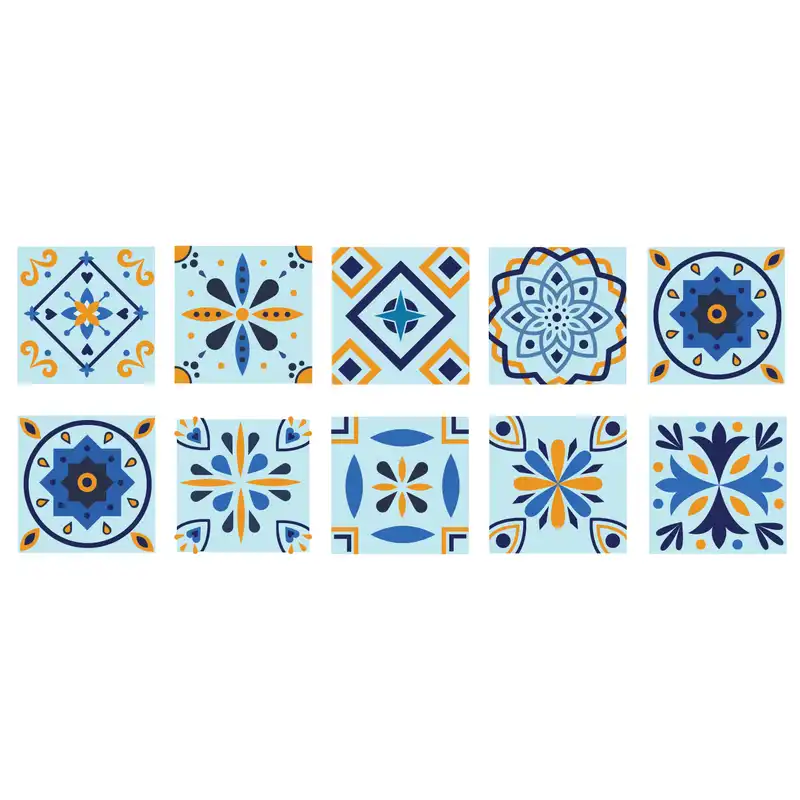 استیکر کاشی باروچین مدل zht-9 مجموعه 10 عددی