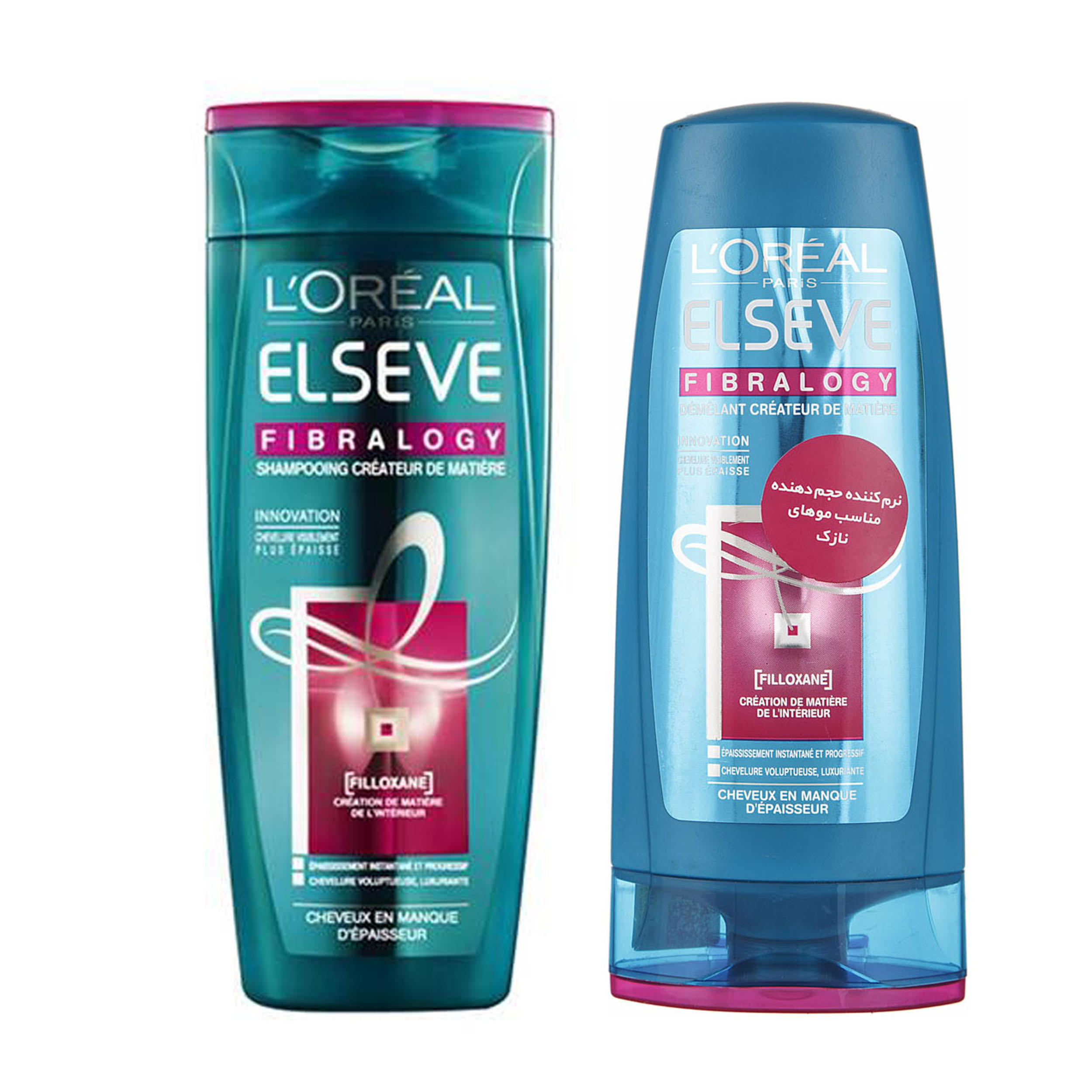شامپو و نرم کننده مو لورآل سری Elseve مدل Fibralogy