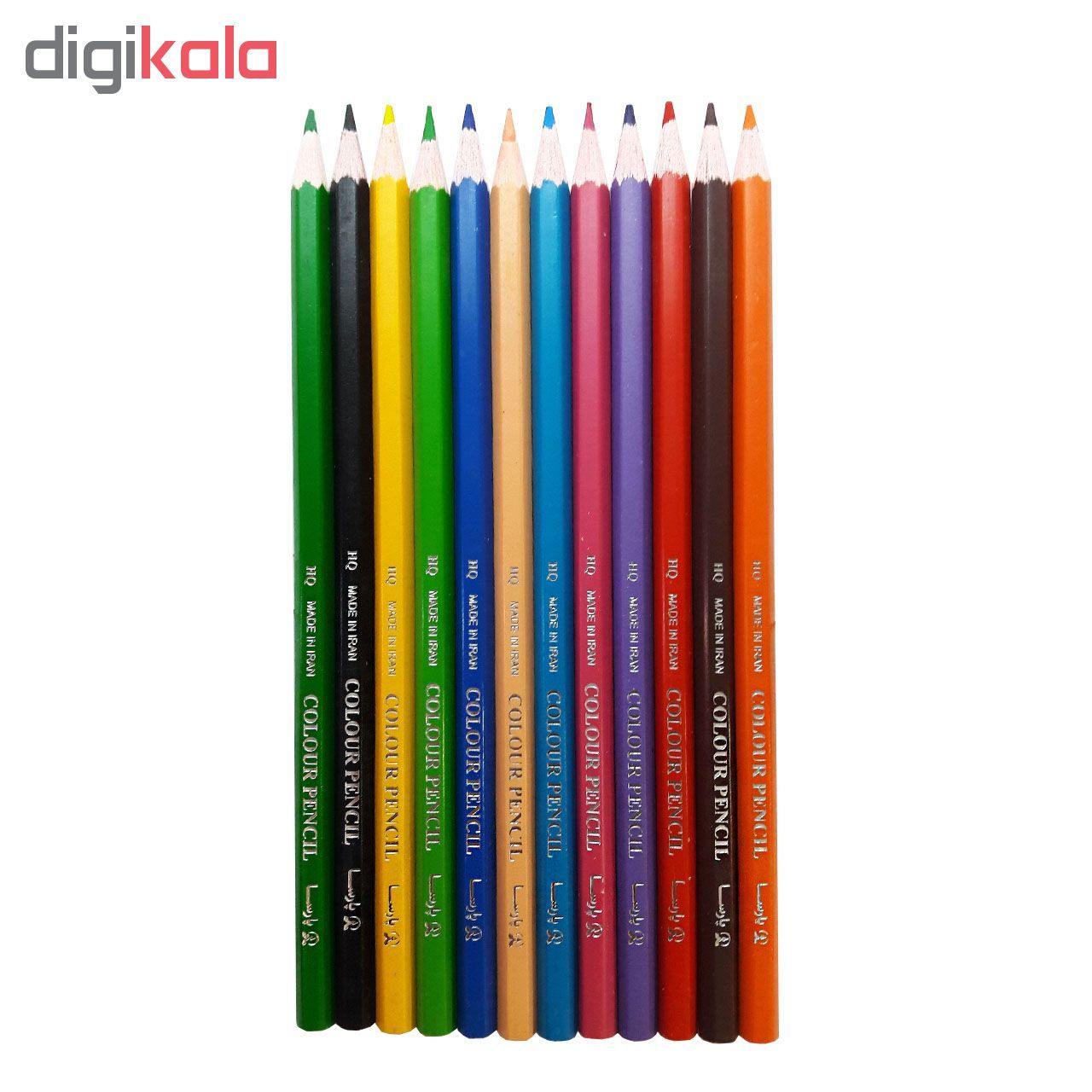 مداد رنگی 12 رنگ پارسا طرح پسر بچه کد 110711