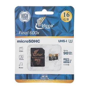 کارت حافظه microSDHC ویکو من مدل VC16GMSDAU3 کلاس 10 استاندارد UHS-I U3 ظرفیت 16 گیگابایت به همراه آداپتور