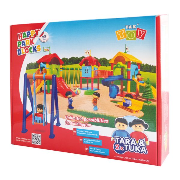 ساختنی tak toy مدل Happy Park Blocks کد 1077 ساختنی tak toy مدل Happy Park Blocks کد 1077