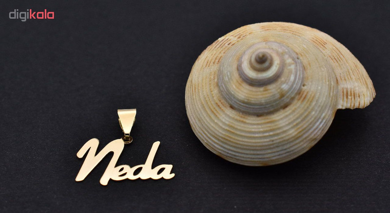 آویز گردنبند طلا 18 عیار زنانه طرح ندا کد 422M140