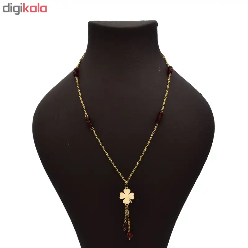 گردنبند طلا 18 عیار زنانه طرح گل کد 426M144